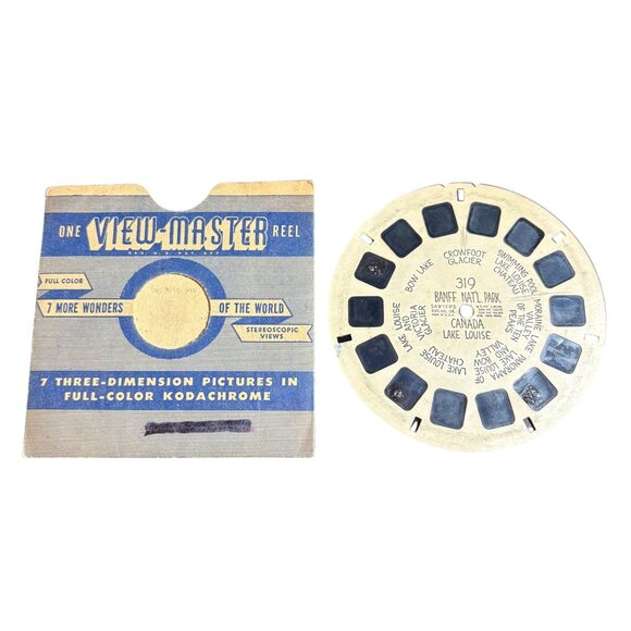 Vintage View-Master Reel 319 Banff Natl Park Canada Kodachrome 7 Wonders Of The - Picture 1 of 3